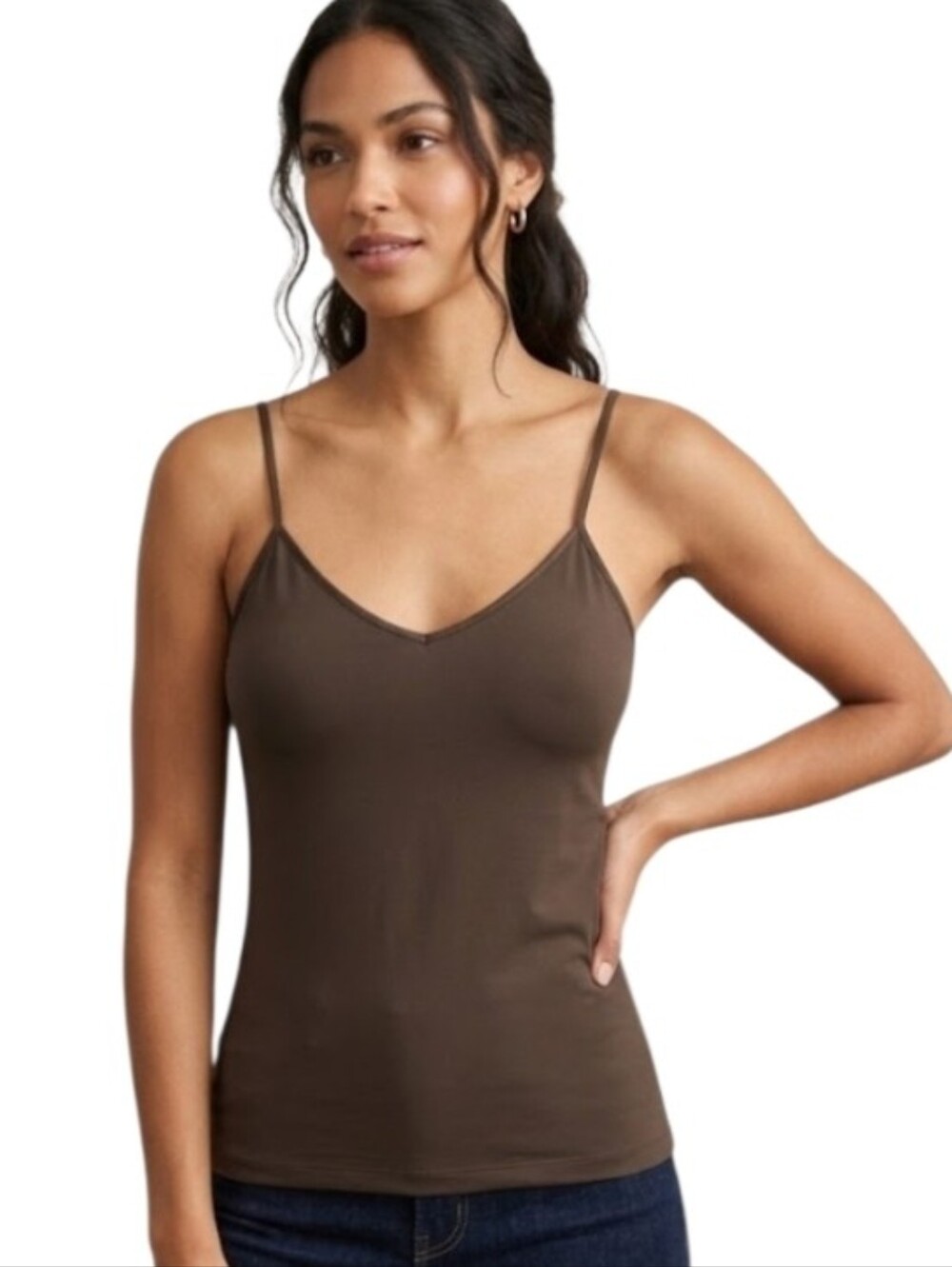 Banana Republic Brown Spaghetti Strap Cami Top